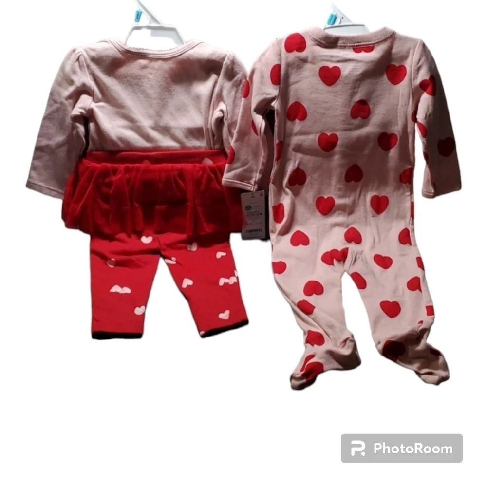 TWO Carter's girls each size 6 months two carters garments